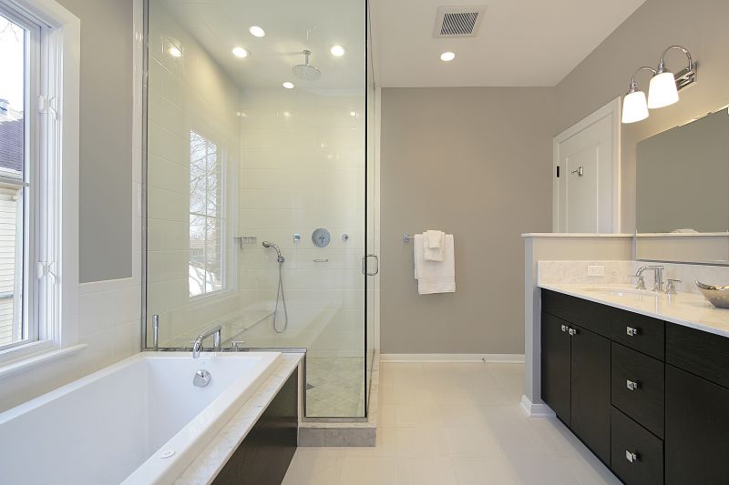 Modern Shower with Bench
